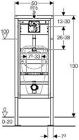 Geberit Duofix Basic Urinal Universal Bauh&ouml;he 130 cm 458.603.00.5
