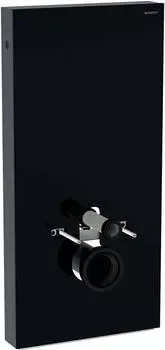 Geberit Monolith Sanit&auml;rmodul f&uuml;r Wand-WC Glas schwarz/Aluminium schwarzchrom (131.022.SJ.6)