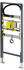 Viega Prevista Dry Urinal-Montageelement 130 - 112cm für verdeckte Spülauslösung (776428)