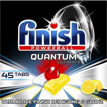 Calgonit Finish Powerball Quantum Ultimate Citrus Spülmaschinen-Tabs XXL Pack (45 Stk.)