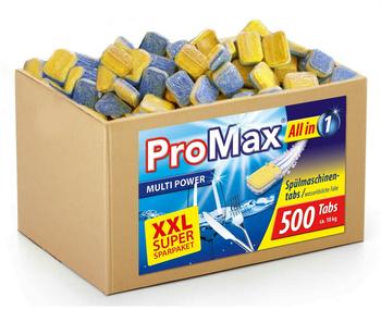 Promax Spülmaschinentabs 12in1, Geschirr-Reiniger, 10 kg, ca. 500 Tabs