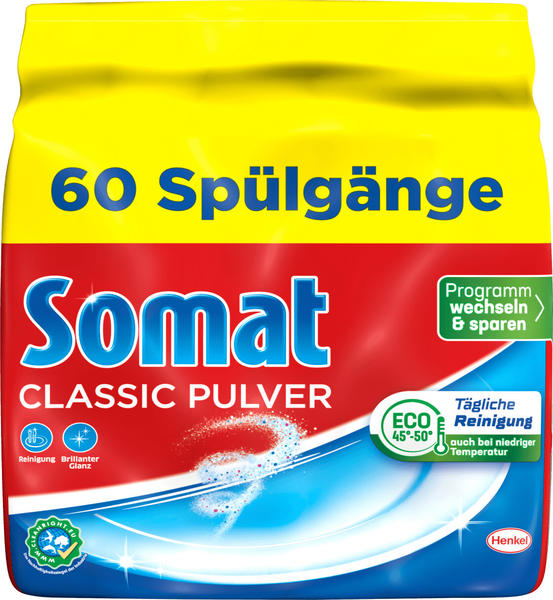 Somat Spülmaschinenpulver Classic, Geschirr-Reiniger, 60 Spülgänge, 960g