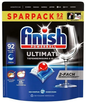 Calgonit Finish Ultimate Fresh Spülmaschinen Caps Sparpack 92 Caps (1.19 kg)