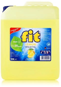 Fit Spülmittel Lemon 10L - Stark gegen Fett (1er Pack) Geschirrspülmittel