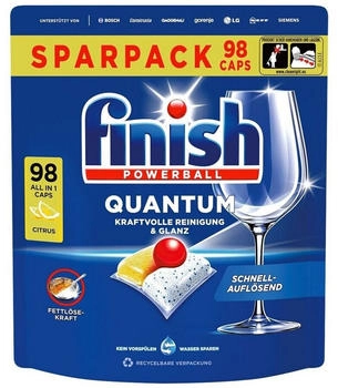 Calgonit Finish Spülmaschinentabs Quantum All in 1 Citrus 3283457 98 Stück