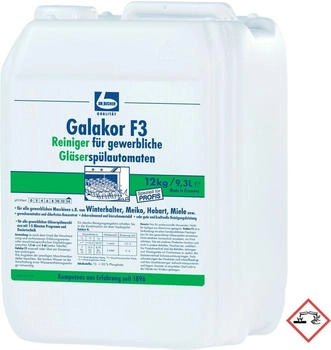 Mega-Einkaufsparadies Dr. Becher Galakor F3 Glasspülmaschinen-Reiniger - 12 kg Kanister | (9300 ml)