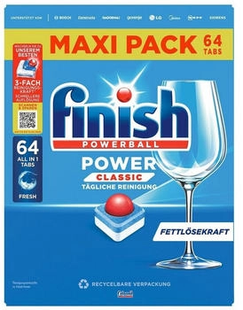 Reckitt Benckiser Finish Power Classic Fresh Tabs Maxipack