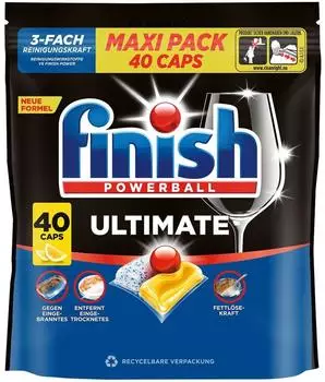 Calgonit Finish Powerball Ultimate Caps Citrus Maxipack