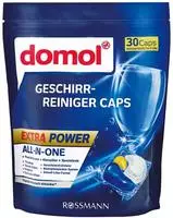 domol Geschirr-Reiniger Caps Extra Power 30 Caps (2er Pack)