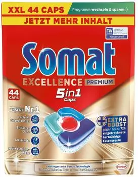 Somat Spülmaschinencaps »Excellence Premium 5in1« 44 Stück rot
