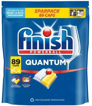 Calgonit Finish Powerball Quantum Caps Citrus Sparpack