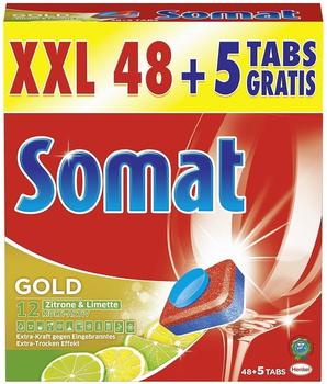 Somat Gold 12 Zitrone und Limette XXL 48 + 5 Tabs (53 Stck.)