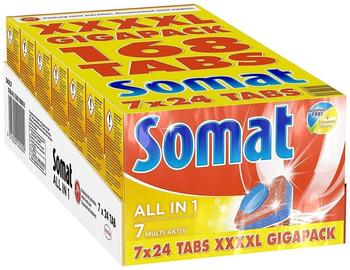 Somat 7 All in 1 XXXXL 7x24 Tabs Gigapack (168 Stück)
