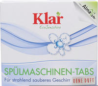 Klar Sp&uuml;lmaschinen-Tabs Ohne Duft 500 g