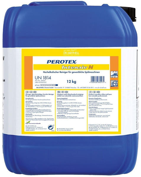 Dr. Schnell Perotex intensiv N 12 kg Spülmaschinenreiniger hochalkalischer Reiniger mit Metallschutz