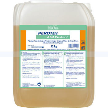Dr. Schnell PEROTEX ALU PROTECT 12 kg Spülmaschinenreiniger flüssiger hochalkalischer Geschirreiniger, chlorfrei