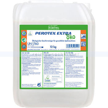 Dr. Schnell PEROTEX Extra Öko 12 kg Spülmaschinenreiniger ökologischer Geschirrreiniger für gewerbliche Spühlmaschinen