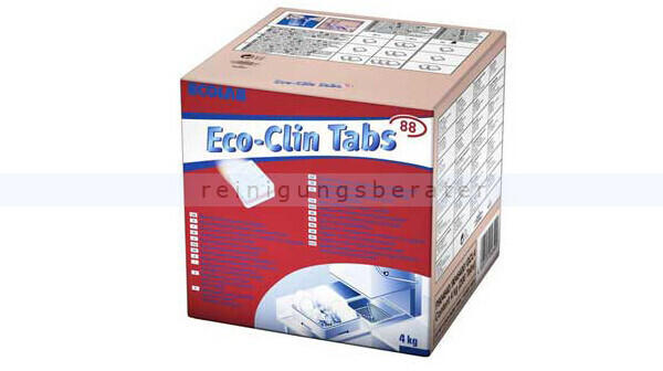 Ecolab Eco Clin 4 kg Spülmaschinentabs Reinigertabs für  Geschirrspülmaschinen Test TOP Angebote ab 65,62 € (August 2023)