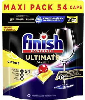 Calgonit Finish Powerball Ultimate All-in-1 Citrus (54 Stk.)