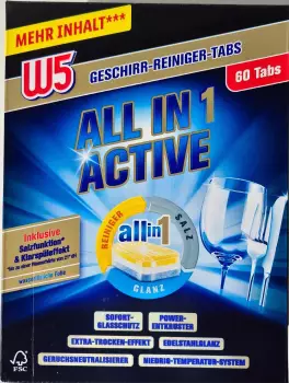 W5 Geschirr-Reiniger-Tabs Multi-Active All in 1