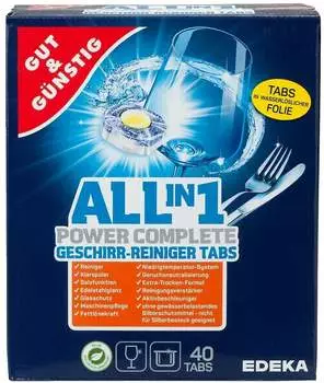 Edeka Gut & Günstig All in 1 Power Complete Geschirr-Reiniger Tabs