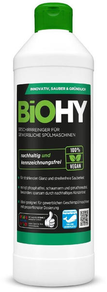 BiOHY Geschirrreiniger, Geschirrspülmittel, Spülmittel, Bio-Konzentrat - 1 x 500 ml Flasche