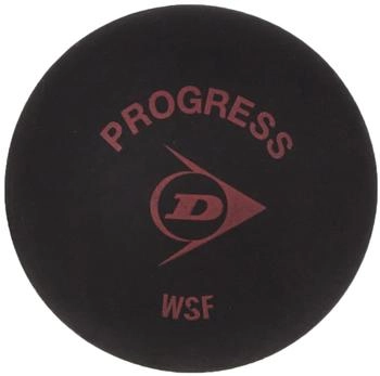 Dunlop Progress Squashball schwarz mit rotem Punkt (700103)