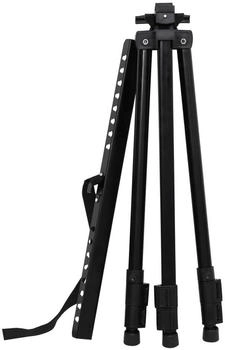 vidaXL Staffelei Verstellbar Schwarz Metall