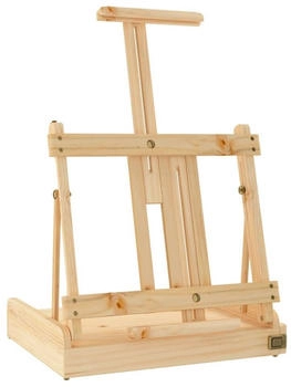 vidaXL Tischstaffelei mit Schublade 41,5x37x12 cm Massivholz Kiefer