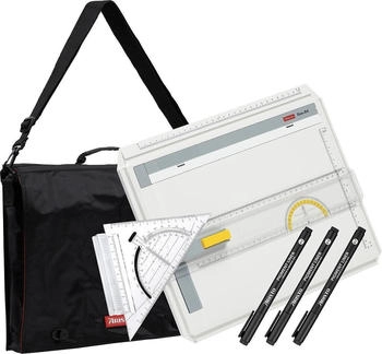 Aristo Geo Board Zeichenplatte A5 Set: 1xGeo Board A4, Tasche&Zubehör