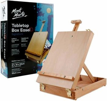 Mont Marte Mont-Marte Staffelei MEA0039 Kofferstaffelei Höhe gesamt 36 cm Bildhöhe max. 52 cm