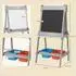 AIYAPLAY 3-in-1 Kindertafel doppelseitige Kinder Staffelei mit Kreidetafel