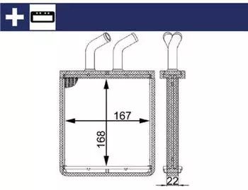 Mahle Wärmetauscher Innenraumheizung Filtereinsatz für KIA RIO I Stufenheck
