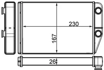 Mahle Wärmetauscher Innenraumheizung für CITROËN JUMPER II Kasten