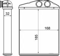 Mahle W&auml;rmetauscher, Innenraumheizung BEHR AH 13 000S