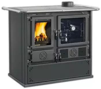 La Nordica Küchenofen ROSA 16 8,8 kW Stahl Anthrazit-Schwarz