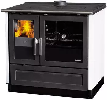 Plamen Holzherd 910 - 9 kW wei&szlig;