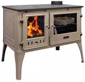 Feuercampus 365 Cook Lite 8,5 kW beige emailliert