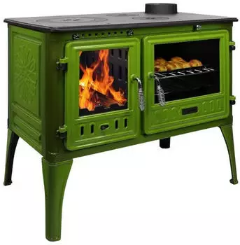 Feuercampus 365 Cook Lite 8,5 kW grün emailliert