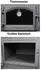 ECOfoxx Kaminofen mit Backfach Cucina 9,7kW grau
