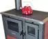 Pro Termo doo Holzherd PANONIA 8,5 kW bordeaux linke