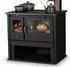 Victoria 05 Holzherd Victoria VIKI LUX rechts mit Edelstahlbackfach schwarz BA1