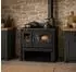 Victoria 05 Holzherd Victoria VIKI LUX rechts mit Edelstahlbackfach schwarz BA1