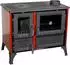 Hosseven Kaminofen mit Backfach und Herdplatte 4013 Rot