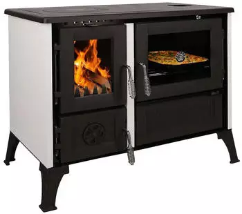 Feuercampus 365 Cook Smart 8,0 kW wei&szlig; Emailliert