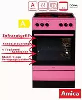 Amica Elektro-Standherd "507CE1.30e(Cp)SHC 11507 PI" Steam Clean Kompakter