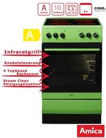 Amica Elektro-Standherd "SHC 11508 G" Steam Clean Kompakter Kochkomfort f&uuml;r den