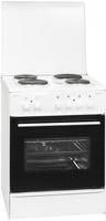 Exquisit EH 10.6-4 Elektro-Standherd |Ober-/Unterhitze | Grill | Backofen-Volumen: 65