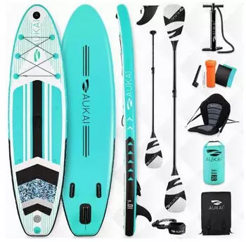 Aukai Stand Up Paddle Board 320cm 2in1 turquoise