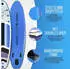 Aukai Stand Up Paddle Board 320cm 2in1 turquoise